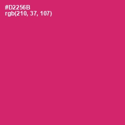 #D2256B - Cerise Red Color Image