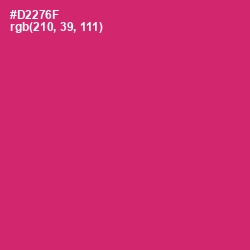 #D2276F - Cerise Red Color Image