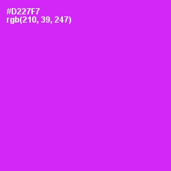 #D227F7 - Magenta / Fuchsia Color Image
