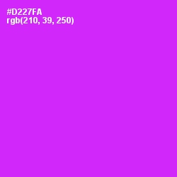 #D227FA - Magenta / Fuchsia Color Image