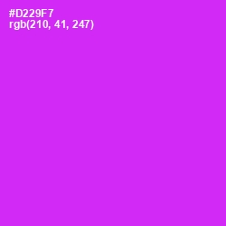 #D229F7 - Magenta / Fuchsia Color Image