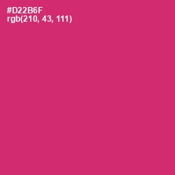 #D22B6F - Cerise Red Color Image