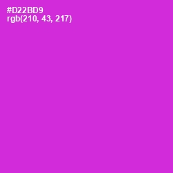 #D22BD9 - Razzle Dazzle Rose Color Image