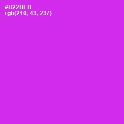 #D22BED - Razzle Dazzle Rose Color Image