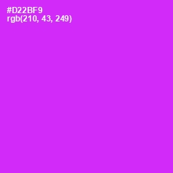 #D22BF9 - Magenta / Fuchsia Color Image