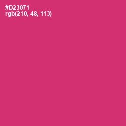 #D23071 - Cerise Red Color Image