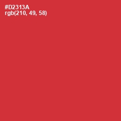 #D2313A - Persian Red Color Image