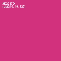 #D2317D - Cerise Red Color Image