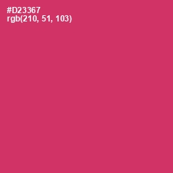 #D23367 - Cerise Red Color Image