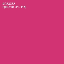 #D23372 - Cerise Red Color Image