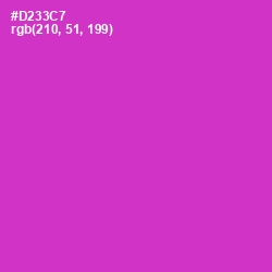 #D233C7 - Razzle Dazzle Rose Color Image