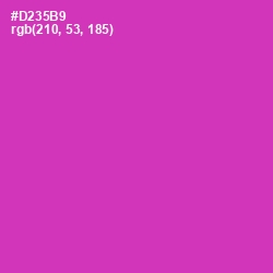 #D235B9 - Cerise Color Image