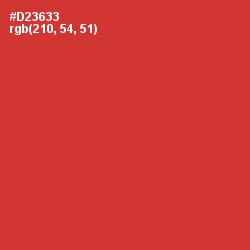 #D23633 - Persian Red Color Image