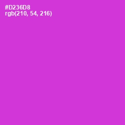 #D236D8 - Razzle Dazzle Rose Color Image