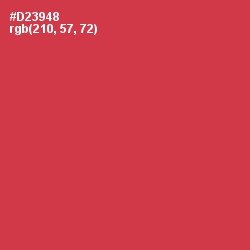#D23948 - Brick Red Color Image