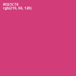 #D23C78 - Cerise Red Color Image