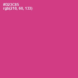 #D23C85 - Cerise Color Image