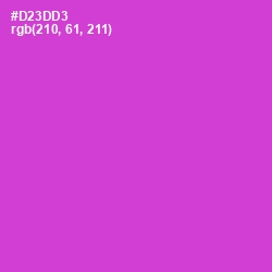 #D23DD3 - Razzle Dazzle Rose Color Image