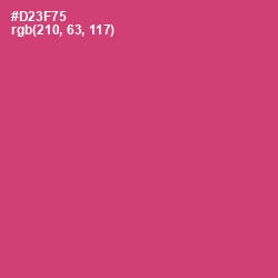 #D23F75 - Cerise Red Color Image