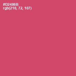 #D2486B - Cabaret Color Image