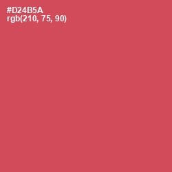 #D24B5A - Chestnut Rose Color Image