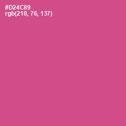 #D24C89 - Mulberry Color Image