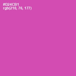 #D24CB1 - Hopbush Color Image