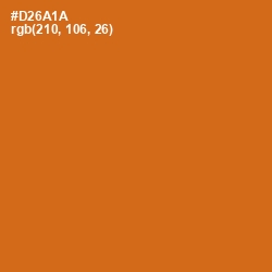 #D26A1A - Hot Cinnamon Color Image