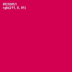 #D30051 - Razzmatazz Color Image