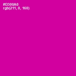 #D300A0 - Hollywood Cerise Color Image