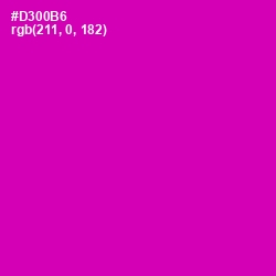 #D300B6 - Hollywood Cerise Color Image