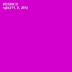 #D300CD - Purple Pizzazz Color Image