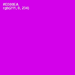 #D300EA - Magenta / Fuchsia Color Image