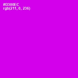 #D300EC - Magenta / Fuchsia Color Image