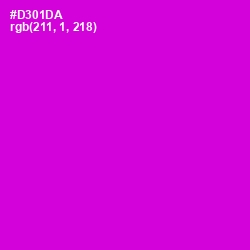 #D301DA - Purple Pizzazz Color Image