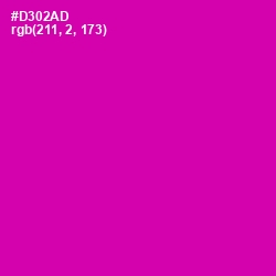 #D302AD - Hollywood Cerise Color Image