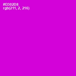 #D302D8 - Purple Pizzazz Color Image