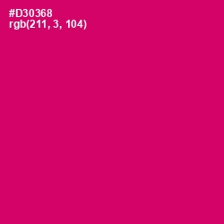 #D30368 - Razzmatazz Color Image