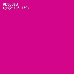 #D3068B - Red Violet Color Image