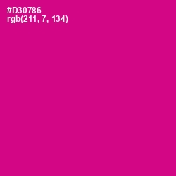 #D30786 - Red Violet Color Image