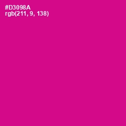 #D3098A - Red Violet Color Image