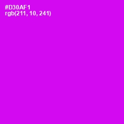 #D30AF1 - Magenta / Fuchsia Color Image