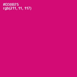 #D30B75 - Razzmatazz Color Image