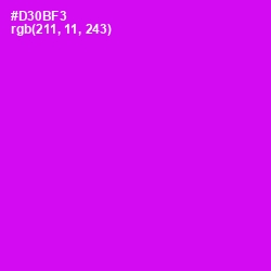 #D30BF3 - Magenta / Fuchsia Color Image