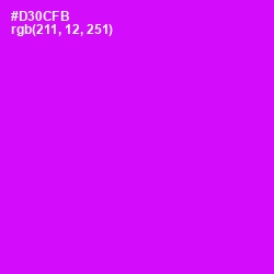#D30CFB - Magenta / Fuchsia Color Image