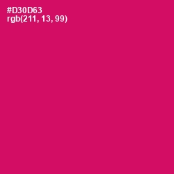 #D30D63 - Razzmatazz Color Image