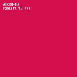 #D30F4D - Razzmatazz Color Image