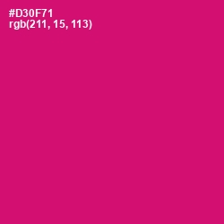 #D30F71 - Razzmatazz Color Image