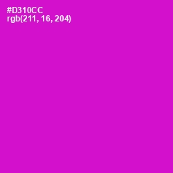 #D310CC - Shocking Pink Color Image