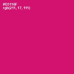 #D3116F - Razzmatazz Color Image